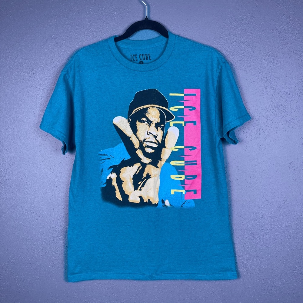 Ice Cube Teal Blue Tee - Men’s Medium